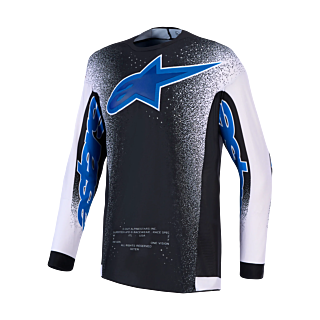 Alpinestars Motocross Jersey 2027 Supertech AFD Hiten - Black / Light Lilac / Blithe Blue