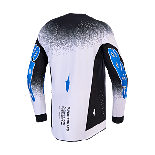 Alpinestars Motocross Gear 2027 Supertech AFD Hiten - Black / Light Lilac / Blithe Blue
