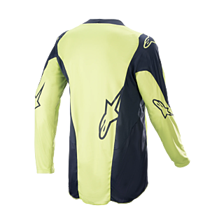 Alpinestars Motocross Jersey Racer Hoen - Night Navy / Fluo Green