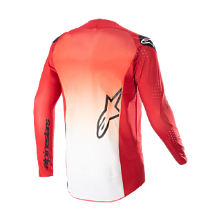 Alpinestars Motocross Jersey Supertech Risen - Mars Red / White