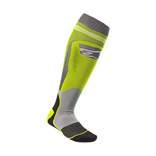 Alpinestars Motocross Socks MX PLUS-1 - Fluo Yellow / Grey