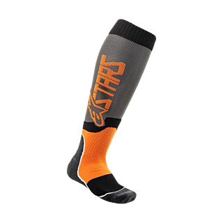 Alpinestars Motocross Socks MX PLUS-2 - Grey / Fluo Orange