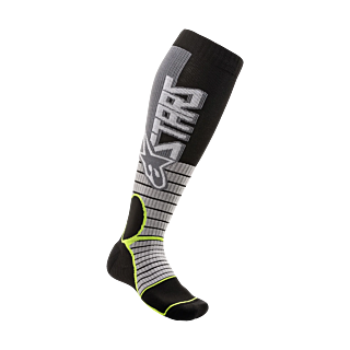 Alpinestars Motocross Socks MX PRO - Grey / Fluo Yellow