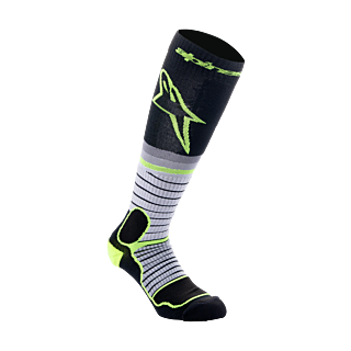 Alpinestars Motocross Socks MX PRO - Black / Grey / Fluo Yellow