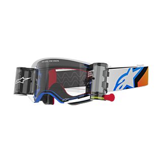 Alpinestars Motocross Goggle Roll-Off Supertech Corp - Blue / Orange - Clear