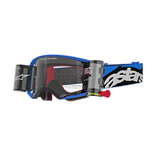 Alpinestars Motocross Goggle Roll-Off Supertech Stream - Blue - Clear