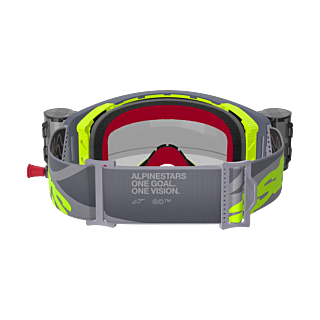 Alpinestars Motocross Goggle Roll-Off Supertech Stream - Grey / Yellow / Black - Clear