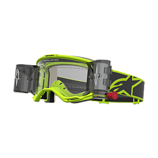 Alpinestars Motocross Goggle Roll-Off Vision 5 Rora - Black / Fluo Yellow - Clear