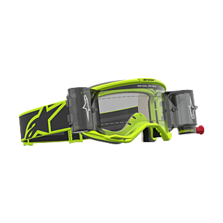Alpinestars Motocross Goggle Roll-Off Vision 5 Rora - Black / Fluo Yellow - Clear