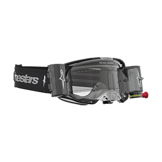 Alpinestars Motocross Goggle Roll-Off Vision 8 Amber - Black / Silver - Clear