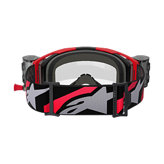 Alpinestars Motocross Goggle Roll-Off Vision 8 Luar - Red / Black - Clear