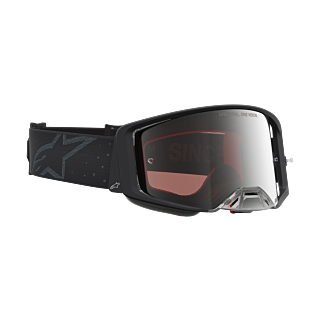Alpinestars Motocross Goggle Supertech Cloak - Black - Mirror Silver