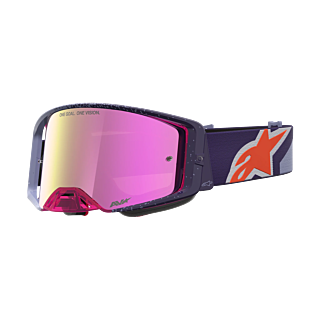 Alpinestars Motocross Goggle Supertech Hiten - Purple / Red - Mirror Pink