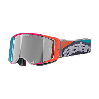 Alpinestars Motocross Goggle Supertech Stream - Grey / Multi - Mirror Silver