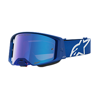 Alpinestars Motocross Goggle Supertech Vesta - Blithe Blue / White - Mirror Blue