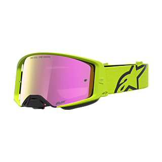 Alpinestars Motocross Goggle Supertech Vesta - Fluo Yellow / Black - Mirror Pink