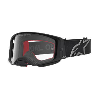 Alpinestars Motocross Goggle Supertech Vesta - Matte Black / Silver - Clear