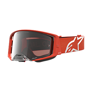 Alpinestars Motocross Goggle Supertech Vesta - Orange / Silver - Mirror Silver