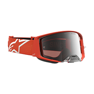 Alpinestars Motocross Goggle Supertech Vesta - Orange / Silver - Mirror Silver