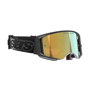 Alpinestars Motocross Goggle Supertech Vista - Black - Mirror Gold