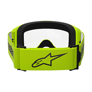 Alpinestars Motocross Goggle Vision 3 Wordmark - Fluo Yellow - Clear