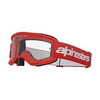 Alpinestars Motocross Goggle Vision 3 Wordmark - Red - Clear