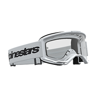 Alpinestars Motocross Goggle Vision 3 Wordmark - White / Black - Clear