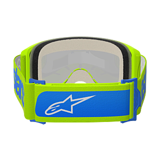 Alpinestars Motocross Goggle Vision 5 Blaze - Fluo Yellow / Blue - Mirror Blue