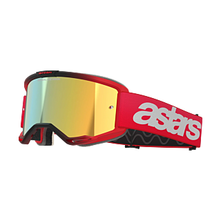 Alpinestars Motocross Goggle Vision 5 Blaze - Red - Mirror Gold