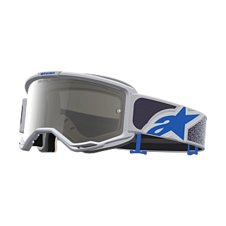 Alpinestars Motocross Goggle Vision 5 Drag - Light Lilac / Blue - Mirror Silver