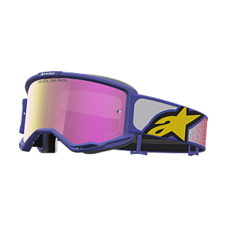 Alpinestars Motocross Goggle Vision 5 Drag - Red / Purple - Mirror Pink