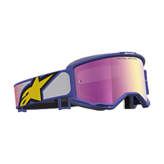 Alpinestars Motocross Goggle Vision 5 Drag - Red / Purple - Mirror Pink