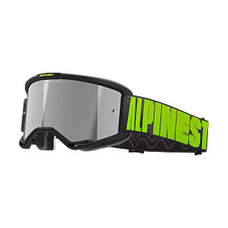 Alpinestars Motocross Goggle Vision 5 Hollow - Charcoal / Fluo Yellow - Mirror Silver
