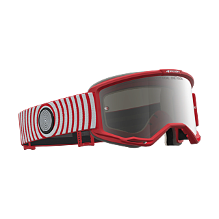 Alpinestars Motocross Goggle Vision 5 Hone - Red / White - Mirror Silver