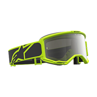 Alpinestars Motocross Goggle Vision 5 Rora - Black / Fluo Yellow - Mirror Silver