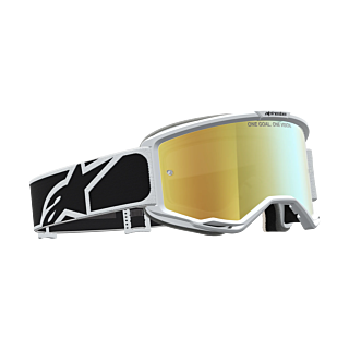 Alpinestars Motocross Goggle Vision 5 Rora - Black / White - Mirror Gold