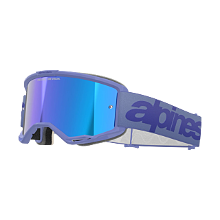 Alpinestars Motocross Goggle Vision 5 Wordmark - Purple - Mirror Blue