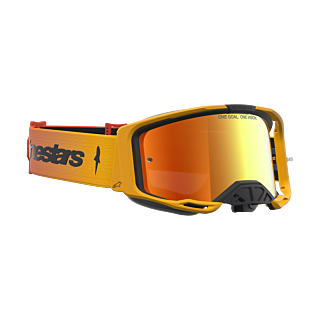 Alpinestars Motocross Goggle Vision 8 Amber - Fire Red / Black - Mirror Red