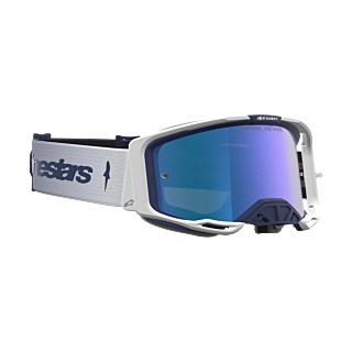 Alpinestars Motocross Goggle Vision 8 Amber - Navy / White - Mirror Blue