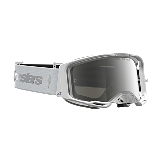 Alpinestars Motocross Goggle Vision 8 Amber - White / Silver - Mirror Silver