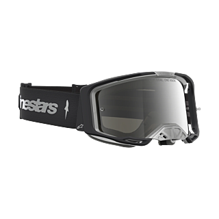 Alpinestars Motocross Goggle Vision 8 Amber - Black / Silver - Mirror Silver