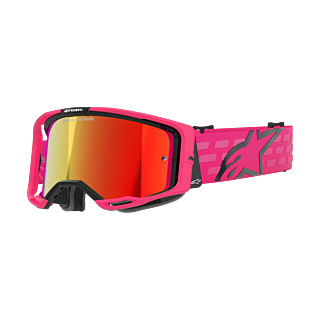 Alpinestars Motocross Goggle Vision 8 Corp - Pink - Mirror Red