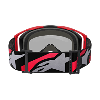 Alpinestars Motocross Goggle Vision 8 Luar - Red / Black - Mirror Silver