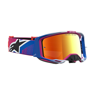 Alpinestars Motocross Goggle Vision 8 Maven - Fire Red / Black - Mirror Red
