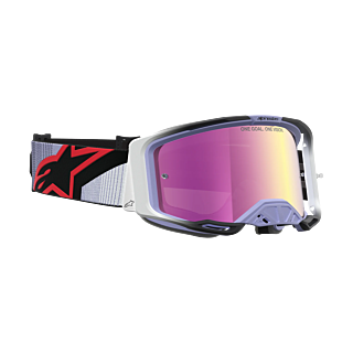 Alpinestars Motocross Goggle Vision 8 Maven - Lavender / Black - Mirror Pink