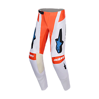 Alpinestars Motocross Pants 2026 Techstar Knif - Light Grey / Fluo Orange / Black