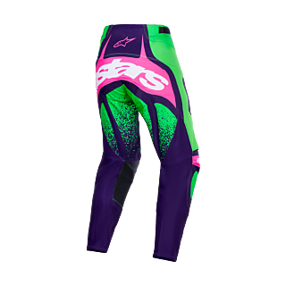 Alpinestars Motocross Pants 2026 Techstar Nomur - Deep Purple / Green / Fluo Pink