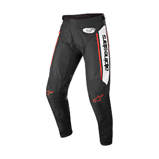 Alpinestars Motocross Pants Racer Flagship - Black / White / Fluo Red