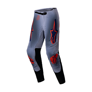 Alpinestars Motocross Pants Supertech Lipan - Grey / Fluo Orange