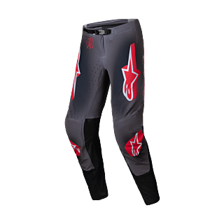Alpinestars Motocross Pants Supertech Lipan - Smoke / Red
